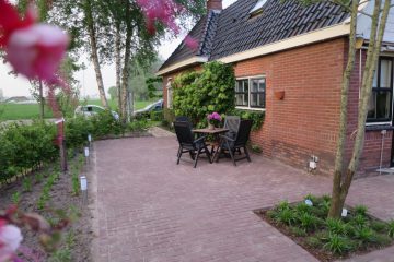 Tuin gebakken bestrating