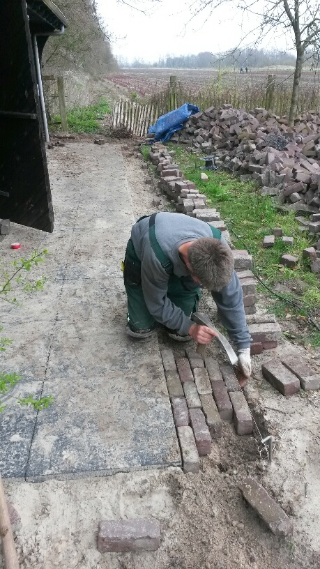 straten gebakken steen