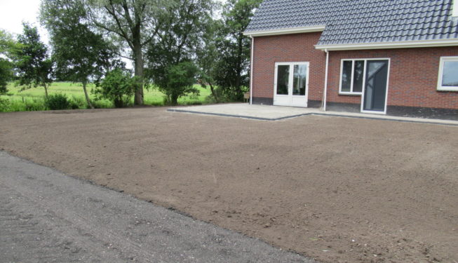 tuin geëgaliseerd Friesland